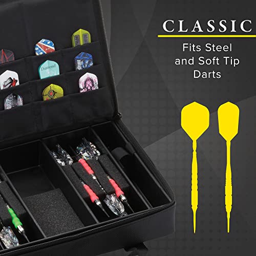 Casemaster Classic Black Nylon Dart Case - color: Black