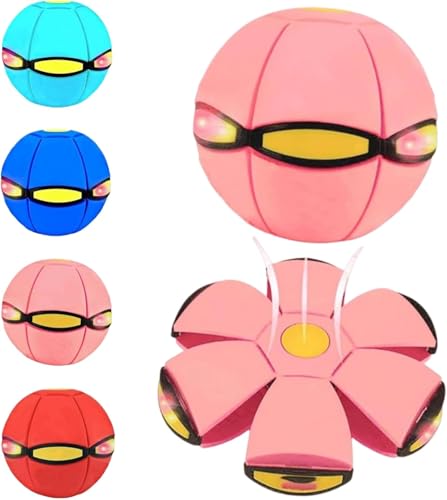 Magic Ball, Magic Metaball, Children Bouncing Ball, Parent-Child Interaction, Dual Form Freely Switchable, with 6 Light for Kid - color: A
