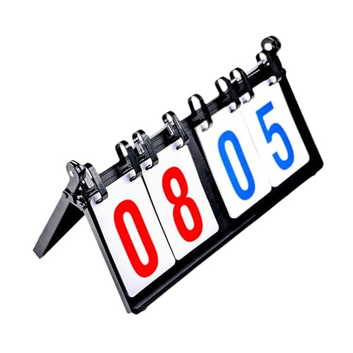 Portable Flip Scoreboard 4 Digit Tabletop Score Board for Sports Competition