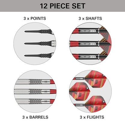 Target Darts Stephen Bunting G5 95% Tungsten Dart Set (18G), Soft Tip Darts | Generation 5 Player Edition Darts with Pixel Tips, Professional Darts Set, Electronic Soft Tip Dart Set
