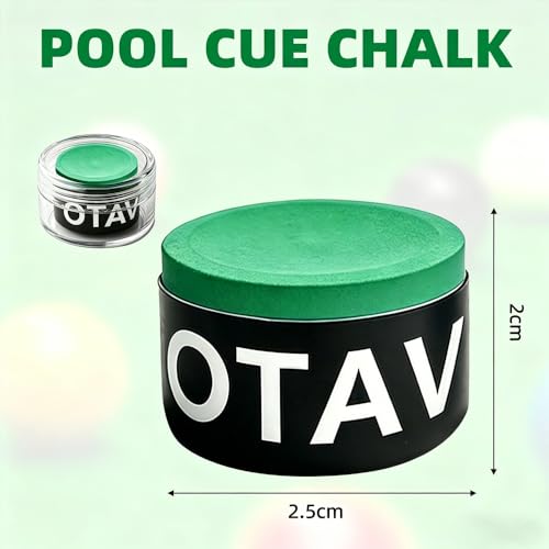 OTAVILEM Billiard Cue Chalk,Premium Pool Cue Chalk Billiard Pool Stick Chalk Billiards Chalk - color: Green