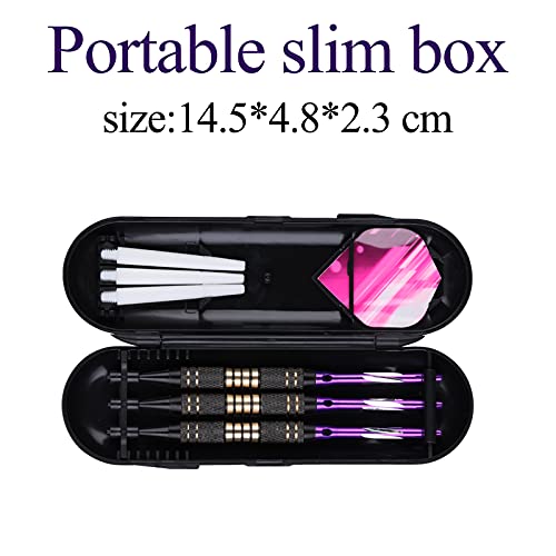 Soft tip Darts Set 18/20 Grams - Professional Darts Plastic Tip with Brass Barrel + Aluminum Shafts + 50 Rubber o-Ring + 6 Flights +50 Soft Tips for Electronic Dartboard - color: 18g-PURPLE