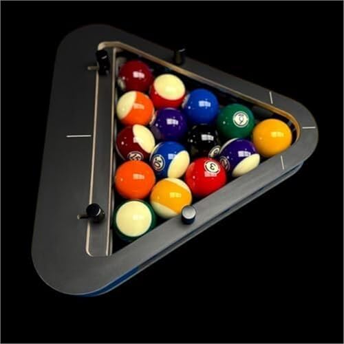 Professional Billiard Rack, Heavy Duty Solid Wood Triangle & Diamond Racks, Gap-Free Precision for 8-Ball & 9-Ball Perfect Breaks, Essential Billiards Accessories - color: 8-ball