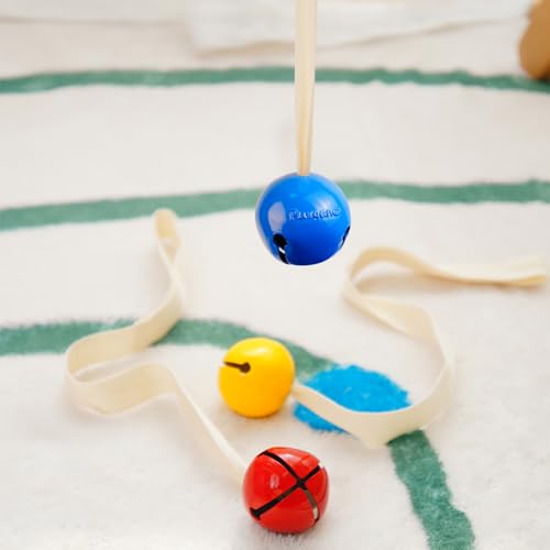 Blue Bell with Ribbon, Montessori Baby Toy - color: Blue