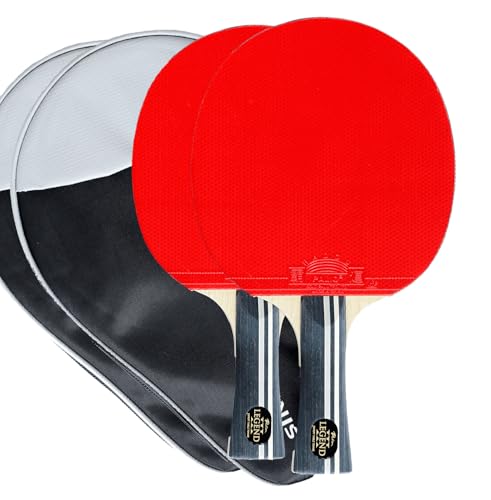 Palio Legend 3.0 Table Tennis Racket & Case | ITTF-Approved Advanced Ping Pong Paddle | Maximum Power, Speed & Spin - style: Set of 2 Rackets