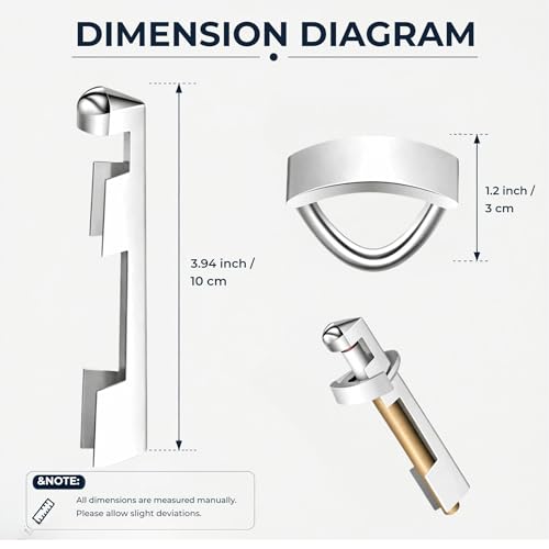 2 Sets Pool Cue Tips Replacement Kit, Stainless Steel Billiard Stick Repair Tool, Easy to Use Clamp Fastener, for Snooker, Professional Billiards Table Accessories