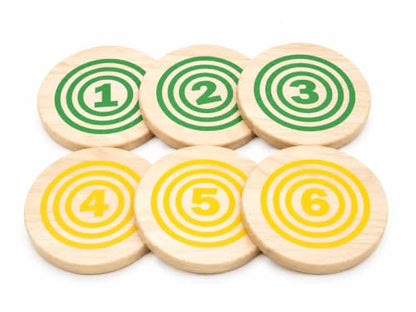 Rollors Backyard Game Expansion Pack (Disks Only) | Wooden Yard Game, Combining Horseshoes, Bocce, Bowling, Fun for All Ages and Families
