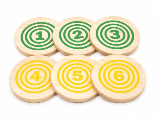 Rollors Backyard Game Expansion Pack (Disks Only) | Wooden Yard Game, Combining Horseshoes, Bocce, Bowling, Fun for All Ages and Families