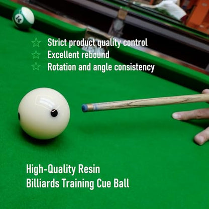 Pro-Cup Pool Cue Ball 2 1/4" 6 Black Dots AAA-Grade Regulation Size Pool Billiard Training Cue Ball(1 Pack)