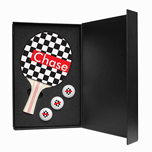 Infusion Ping Pong Paddle and Balls Boxed Gift Set - color: Chase