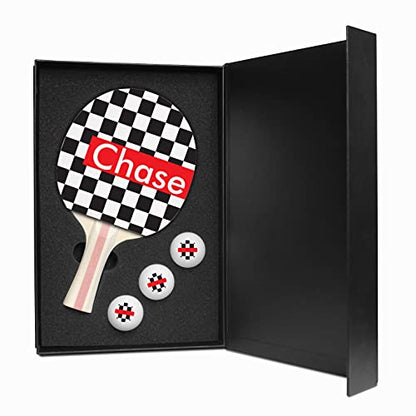 Infusion Ping Pong Paddle and Balls Boxed Gift Set - color: Chase