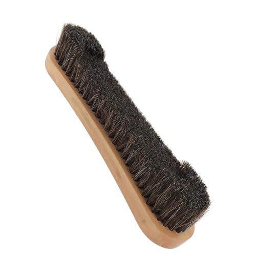 Agatige Pool Table Brush for Felt, 12 Inch Horse Hair Billiard Track Brush Pool Table Cleaning Tool Billiards Table Snooker Accessorie for Dust and Garbage