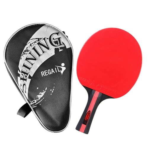 2 Pack Table Tennis Sets with 3 Balls and Carry Bag – Beginner Paddles for 2 Players, Durable Polar Wood Rackets and Zippered Case - color: Red A