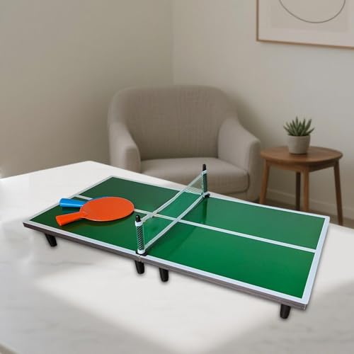 Mini Ping Pong Table Compact Portable Detachable Multifunctional Table