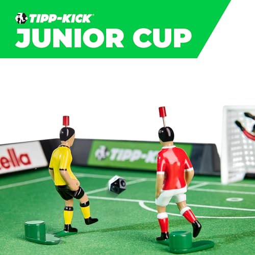 TIPP-KICK JR Cup Soccer Board Game – Family Tabletop Game with Metal Players & Goalkeepers | Great Gifts for Players, Kids & Adults | Indoor Soccer Toys for Boys 6-8 8-12