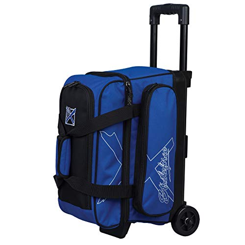 KR Strikeforce Hybrid X Double Roller Bowling Bag - Holds Two Balls, Shoes & Accessories - color: Royal