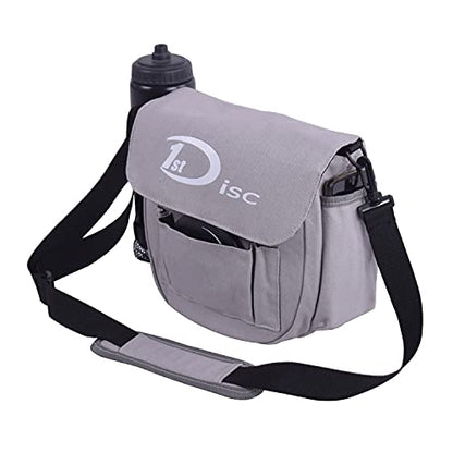 Disc Golf Set- Putter, Mid-Range, Driver, Mini Disc, Towel with Bag - color: Grey