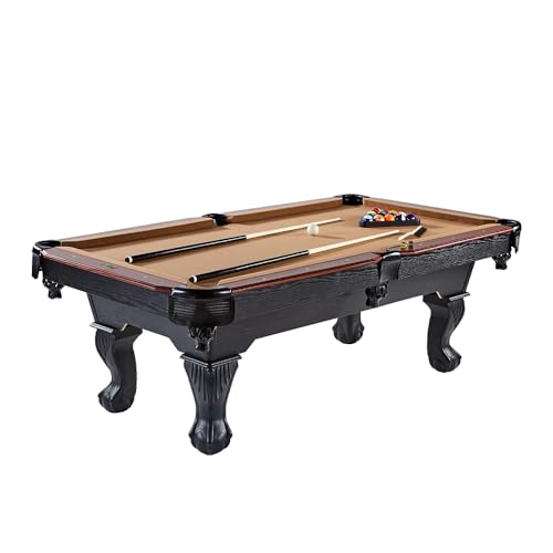 Barrington Billiards Multiple Styles Pool Table, Preassembled Playfields with Complete Billiard Accessory Sets, Perfect for Family Game Rooms | Multiple Styles - style: 7' - Belmont