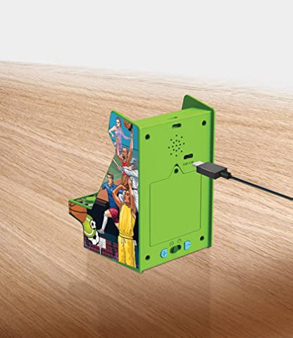 My Arcade All Star Stadium Nano Player- Portable Mini Arcade Machine with 207 Retro Games, 2.4" Screen, Green, Tiny Arcade - style: All Star Stadium