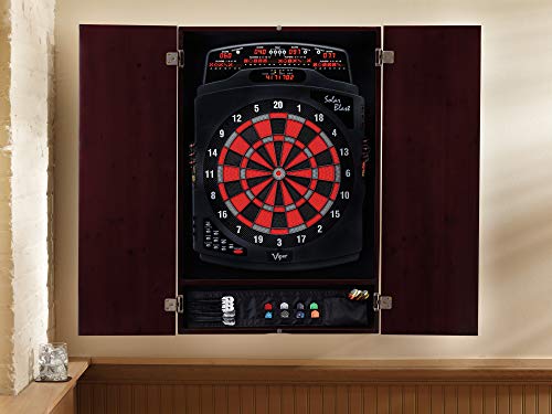 Viper Metropolitan Solid Wood Cabinet & Electronic Dartboard Play-Ready Bundle - color: Mahogany Finish, style: Cabinet Only (No Dartboard)
