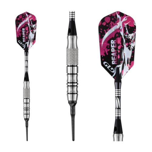 Viper Grim Reaper 80% Tungsten Soft Tip Darts with Storage/Travel Case - size: 18 Grams, style: Coarse Knurling