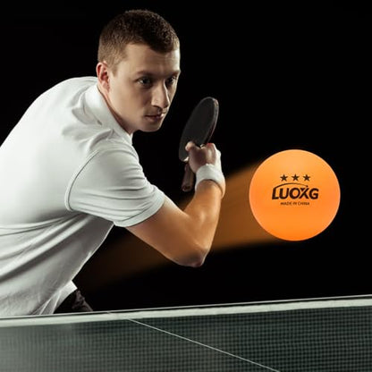 Ping Pong Balls, Ping Pong Balls 20 Pack, 3 Star Table Tennis Balls, Suitable for Beginners and Professionals (Orange+White)