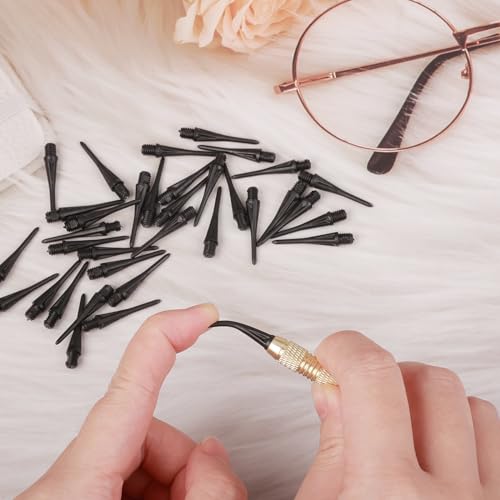 100 PCS Soft Dart Tips 2BA Thread Plastic Dart Points Replacement Accessories for Darts Dartboards