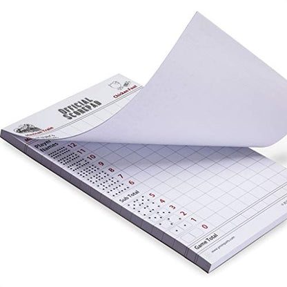 Yellow Mountain Imports Mexican Train and Chicken Foot Dominoes Scorepad/Scoring Sheets (8.2 x 5.5 Inches) - 60 Sheets - size: Mexican Train/Chicken Foot - 60 sheets