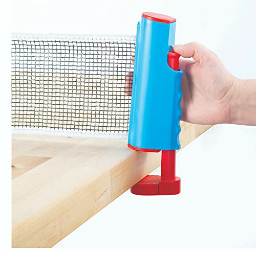 Portable Ping Pong Paddle & Retractable Net Table Tennis Set - Ping Pong Racquet Rack Paddle Balls Set