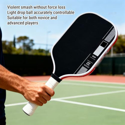 SUNGOOYUE Ball Paddle, Table Tennis Racket Ball Paddle 16mm PP Cellular Core Vibration Absorbing Strong Power and Spin Surface for Enhanced
