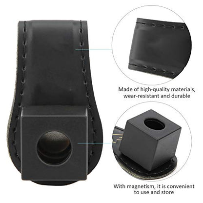 Keenso 2Pcs/Set Portable Billiard Ball Pool Chalk Holder, Magnetic Snooker Belt Clip Snooker Cue Chalk Holder Billiard Supplies