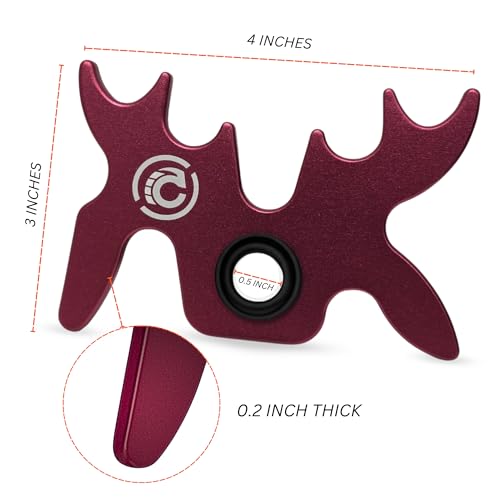 Slip-On Portable Aluminum Moosehead Bridge Cue Rest - color: Raspberry