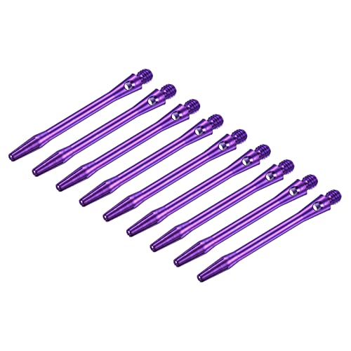 PATIKIL Dart Shaft, Medium 2BA Thread Aluminum Dart Stems Dart Accessories Throwing Fitting for Steel Tip - color: Purple, size: 48mm
