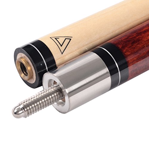 CUESOUL Pool Cue Sticks 19oz 2 Cues Packing in Hard Cue Case