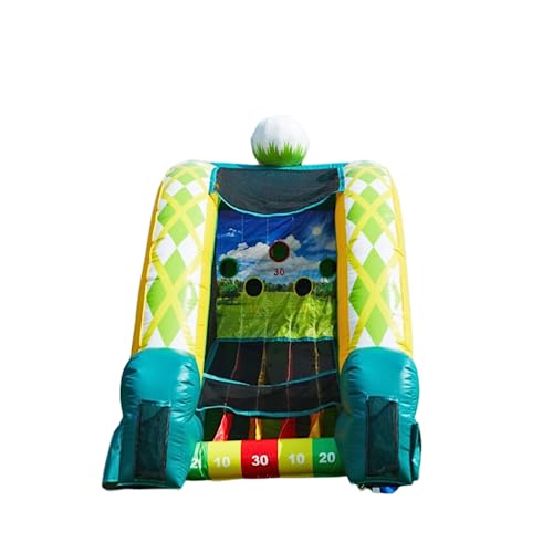 JumpOrange Golf Target Game Inflatable (with Blower), Kids and Adults, Commercial Grade, Rental Game, Target Holes, Toss Throwing Game, Outdoor Indoor, 15oz PVC Vinyl, <90 LBS - style: Golf