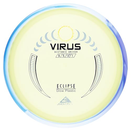 Axiom Discs Eclipse Glow 2.0 Virus Disc Golf Distance Driver (Colors May Vary) - size: 170-175g