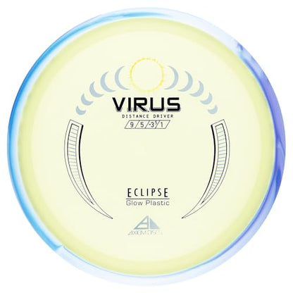 Axiom Discs Eclipse Glow 2.0 Virus Disc Golf Distance Driver (Colors May Vary) - size: 165-170g