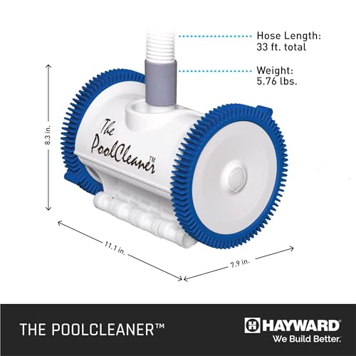 Hayward Pool Vacuum for Inground Pools Poolvergnuegen Suction Pool Cleaner (2 Wheel) Automatic Vacuum for In-Ground Pools up to 16 x 32 ft - style: 2-Wheel