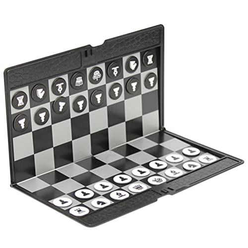 Magnetic Travel Chess Set Lightweight Portable Chess Board Game for Adults and Kids, for Travel and Family Fun, PocketSized Set with Magnetic Pieces