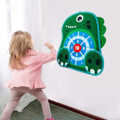 Aymzbd Erasable Book Doodle Set, Target Boards, Indoor Outdoor Games, Birthday Gifts for Boy Girls Painting Toys Toss Game, Dinosaur - color: Dinosaur