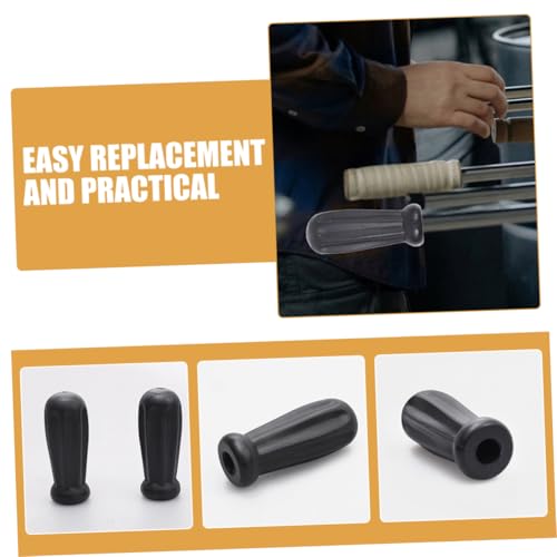 Vaguelly 2pcs Foosball Table Handle Grips Plastic Rod Safety End Caps for Table Soccer Foosball Handle Replacement Parts Compact Design for Use