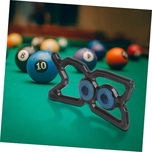 Mikikit Portable Pool Cue Bridge Head with Stable Rack Lightweight Snooker Pole Holder for Pool Table Easy to Install and Remove Suitable for Nine Ball and Professional Use