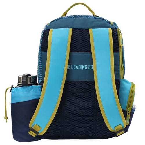 MVP Disc Sports Shuttle Disc Golf Backpack Bag (Choose Your Style and Color) - color: Sand/Ocean Blue, style: With Velcro Side Panel