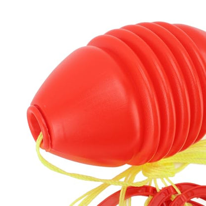Dioche Sliding Zoom Ball Double Player Fun Interactive Bilateral Coordination Fitness Game Toy for Outdoor Play and Exercise Red Plastic