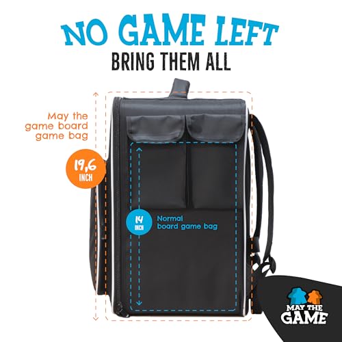 Board Game Bag: Ultimate Backpack, Travel Organizer, Storage & Carrying Case for Board and Tabletop Games - size: Medium