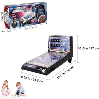 Arcade Tabletop Pinball Toy with Light and Sound Effects, Electronic Pinball Machine for Kids and Adults, Christmas Pinball Gifts with Digital Counter, Mini Pinball Machine Kit