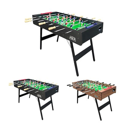 KICK Arcadia 48" Folding Foosball Table – Compact Indoor Game Table - color: Black