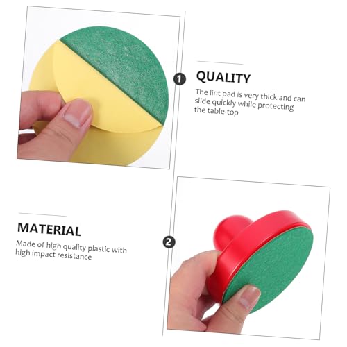 Air Hockey Pushers and Pucks Plastic Replacement Accessories for Standard Table Hockey Game Use High Impact Resistance