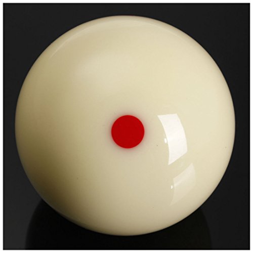 Red Dot Cue Ball, AAA-Grade PRO 6 Dot Billiard Practice Training Measle Que Ball - 2 1/4"