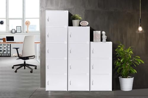 HODEDAH IMPORT Bookcase - color: White